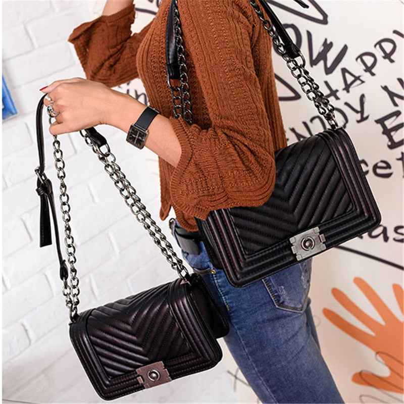 Solid Color Vintage Small Shoulder Bag Luxury Handbags Women Crossbody Bags  Designer Female Shoulder Messenger Bag Bolsa
