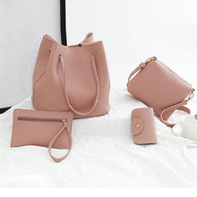 Load image into Gallery viewer, Womens Bags 4Pcs Pattern Leather Handbag Crossbody Messenger Card Package sac main femme borsa donna bolso mujer
